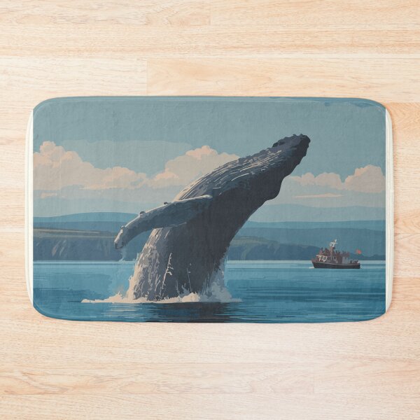 Item preview, Brier Island Nova Scotia | Humpback Whale Watching Art designed and sold by TuncGK.