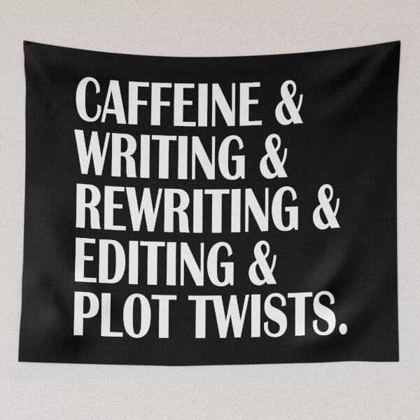 Item preview, Writer Life: Caffeine Writing and Plot Twists designed and sold by humnoo.