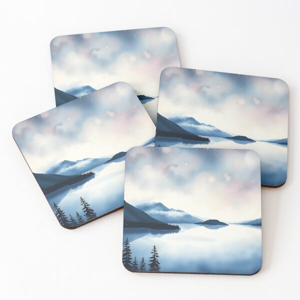 Item preview, Galaxy-Inspired Waterton Lakes Watercolor designed and sold by sharon1210.