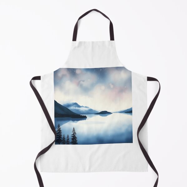 Item preview, Galaxy-Inspired Waterton Lakes Watercolor designed and sold by sharon1210.
