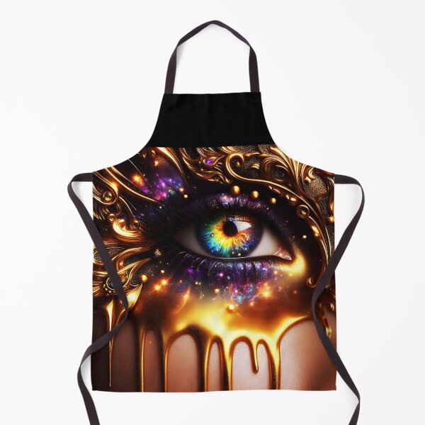 Item preview, Golden Tear Fae – Rainbow Iris Fantasy Portrait designed and sold by EmeraldeaArt.