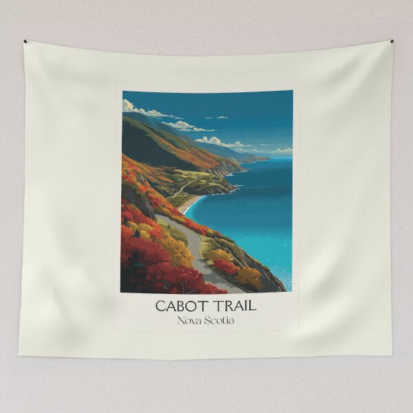 Item preview, Cabot Trail Nova Scotia | Cape Breton Scenic Drive Art designed and sold by TuncGK.