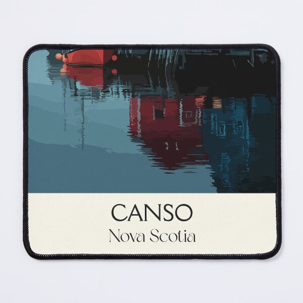 Item preview, Canso Nova Scotia | Historic Fishing Town Harbour Art designed and sold by TuncGK.