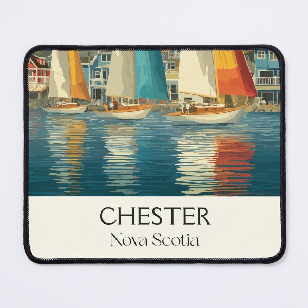 Item preview, Chester Nova Scotia | South Shore Sailing Regatta Art Print designed and sold by TuncGK.