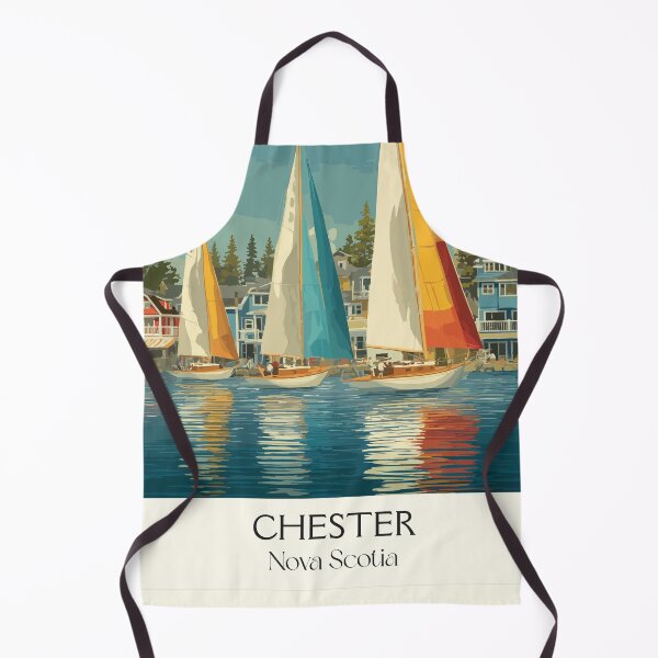 Item preview, Chester Nova Scotia | South Shore Sailing Regatta Art Print designed and sold by TuncGK.