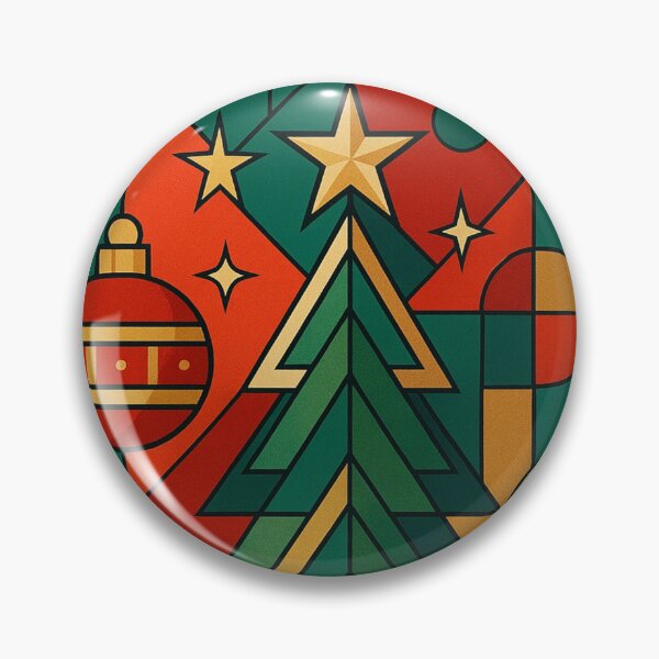 Item preview, Art Deco Christmas Tree: Festive and Geometric Mosaic designed and sold by JonelleTshirts.