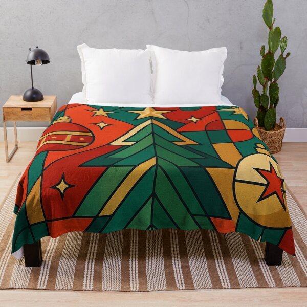 Item preview, Art Deco Christmas Tree: Festive and Geometric Mosaic designed and sold by JonelleTshirts.