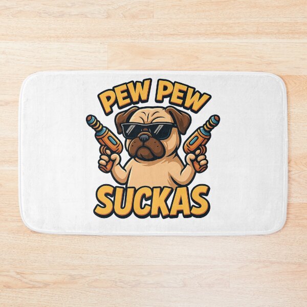 Item preview, Pew Pew Pug – Funny Dog Meme Cartoon Design designed and sold by AvanasShop.