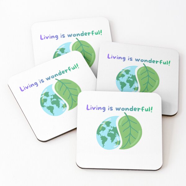 Item preview, Living is wonderful! designed and sold by CreatedForUs.