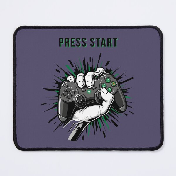 Item preview, "Press Start" Gaming Controller Art designed and sold by InkWeaveShop.
