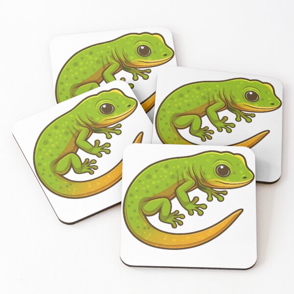 Item preview, Cute Green Gecko designed and sold by HoneyBreezeCo.