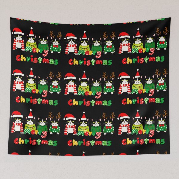 Item preview, MERRY CHRISTMAS CAT designed and sold by Pabhas.