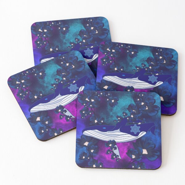 Item preview, Cosmic Whale & Metatron's Flower designed and sold by Herami.
