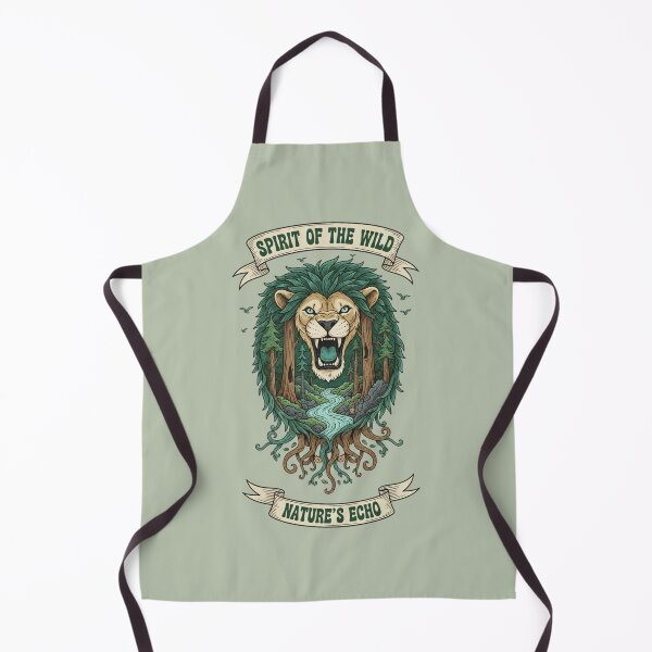 Item preview, Spirit of the Wild Nature's Echo - Majestic Forest Lion Art designed and sold by AwesomeBeyondLimits.