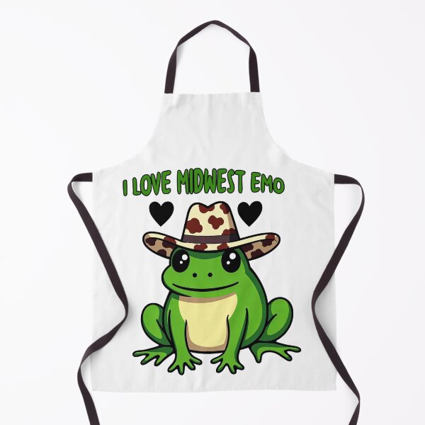 Aperçu de l'œuvre Mème drôle de grenouille emo du Midwest avec chapeau de cowboy créée et vendue par TeeARTHY.