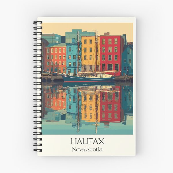 Item preview, Halifax Nova Scotia | Colourful Waterfront Reflection Art designed and sold by TuncGK.