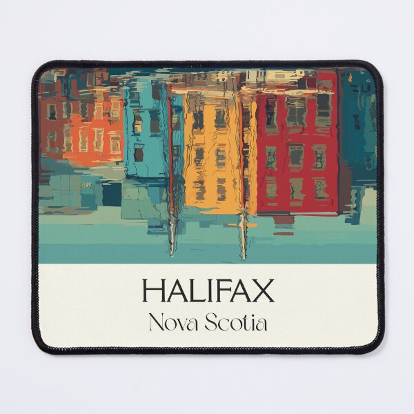 Item preview, Halifax Nova Scotia | Colourful Waterfront Reflection Art designed and sold by TuncGK.