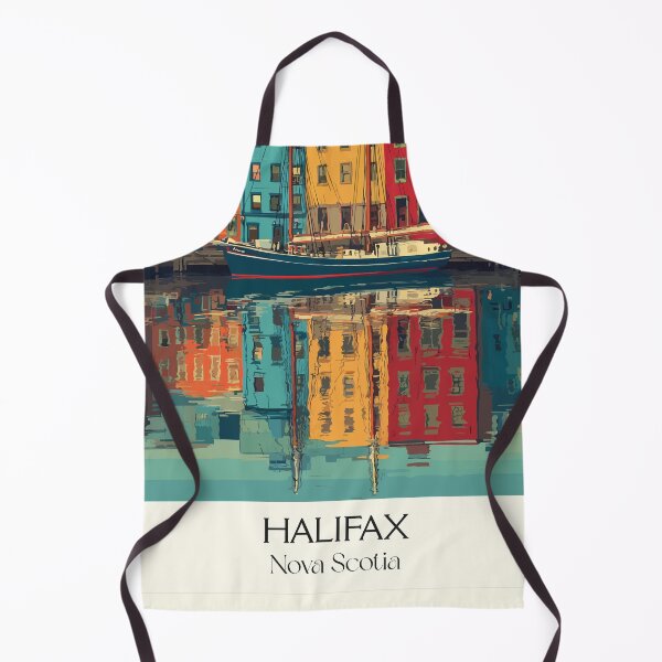 Item preview, Halifax Nova Scotia | Colourful Waterfront Reflection Art designed and sold by TuncGK.