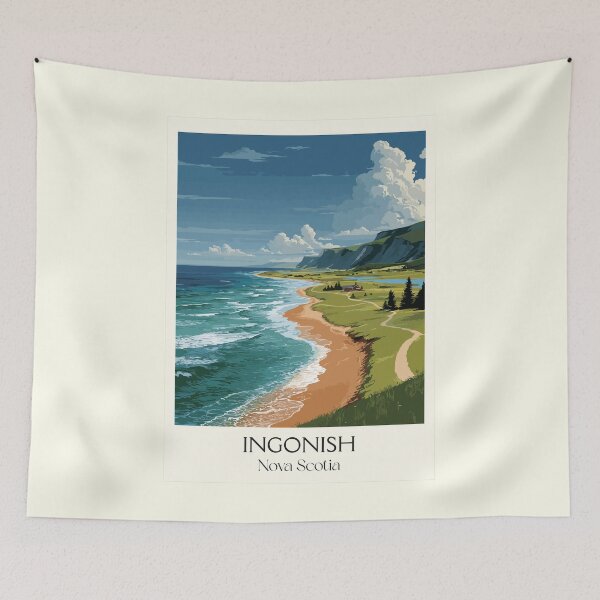 Item preview, Ingonish Nova Scotia | Cape Breton Cabot Trail Beach Art designed and sold by TuncGK.