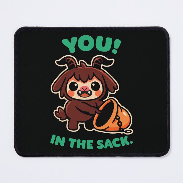 Item preview, Cute Krampus You in the Sack Funny Design designed and sold by Victor Shadehorn.