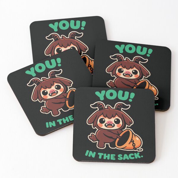 Item preview, Cute Krampus You in the Sack Funny Design designed and sold by Victor Shadehorn.