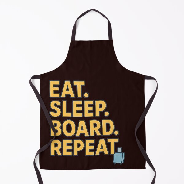 Item preview, Frequent Flyer Shirt – Eat Sleep Board Repeat Graphic designed and sold by ThePunnyTraveler.