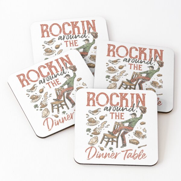 Item preview, Rockin’ Around the Dinner Table Tee – Vintage Western Thanksgiving Shirt designed and sold by TeeByDesignsCo®.
