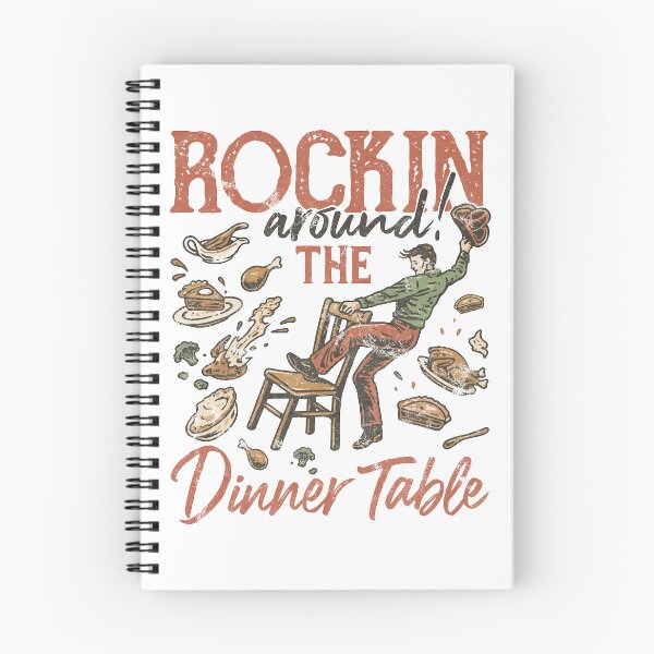 Item preview, Rockin’ Around the Dinner Table Tee – Vintage Western Thanksgiving Shirt designed and sold by TeeByDesignsCo®.