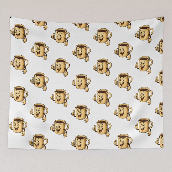 Item preview,  “Cheerful Cup Character – Cute Transparent Sticker Design” designed and sold by Byarasstudio.