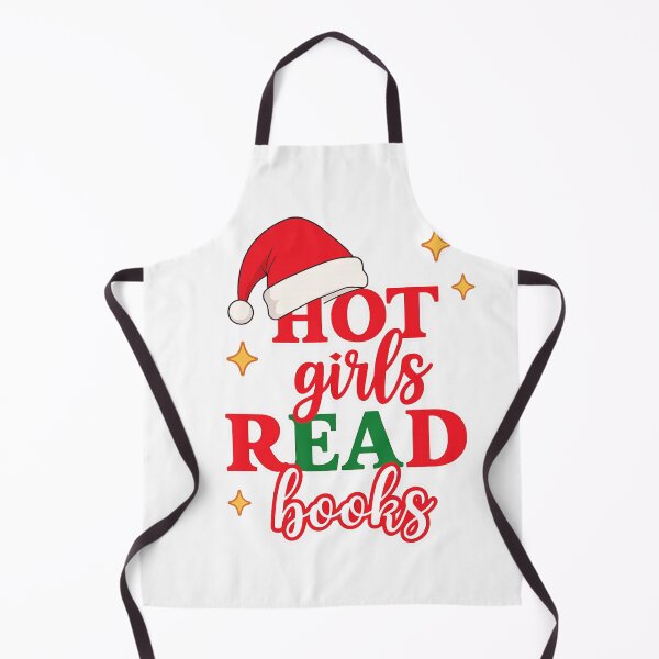 Item preview, Christmas Quote Hot Girls Read Books designed and sold by BookishEve.