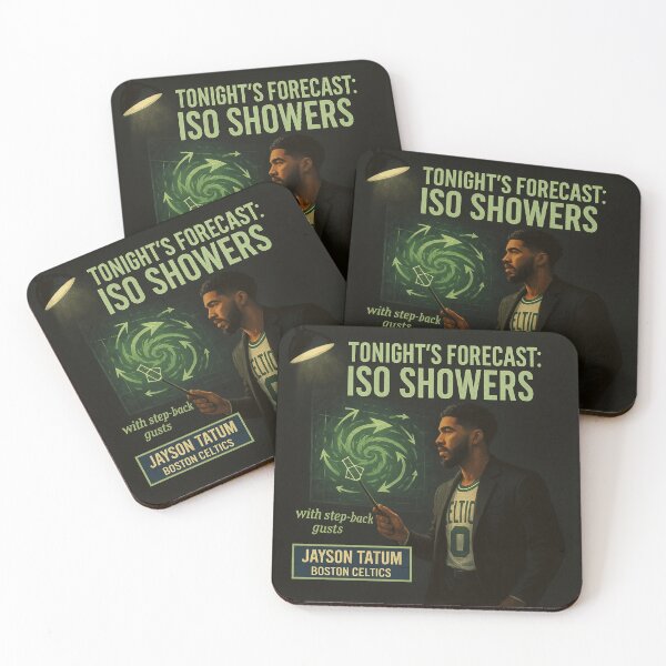 Item preview, Tonight’s Forecast Iso Showers Jayson Tatum Boston Hoops designed and sold by POD DYNASTY | Original Print On Demand T-Shirt Graphics.
