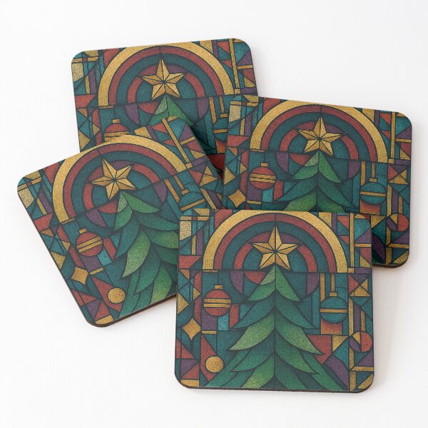 Item preview, Abstract Christmas Tree: The Geometric Essence of the Holiday designed and sold by JonelleTshirts.