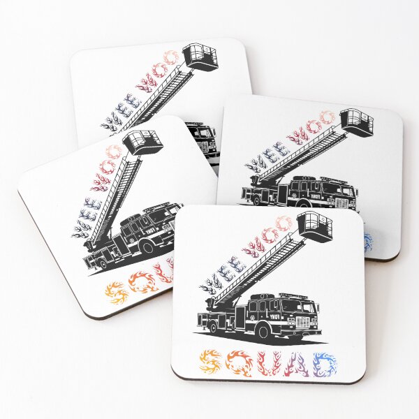 Item preview, Wee Woo Squad: Classic Fire Engine Illustration designed and sold by Doodle-Bloom.
