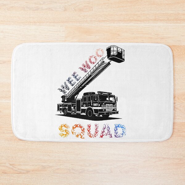Item preview, Wee Woo Squad: Classic Fire Engine Illustration designed and sold by Doodle-Bloom.