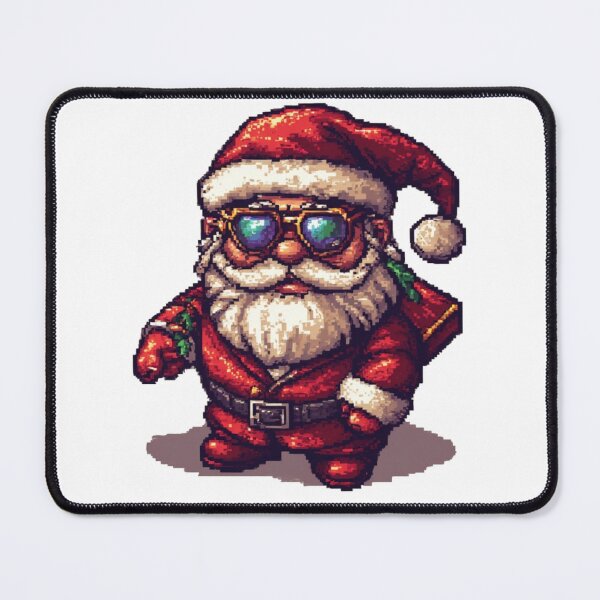 Item preview, Merry Christmas Santa Claus pixelate designed and sold by Bossy Box.