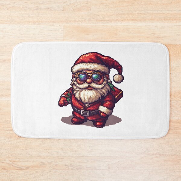Item preview, Merry Christmas Santa Claus pixelate designed and sold by Bossy Box.