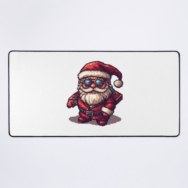 Item preview, Merry Christmas Santa Claus pixelate designed and sold by Bossy Box.