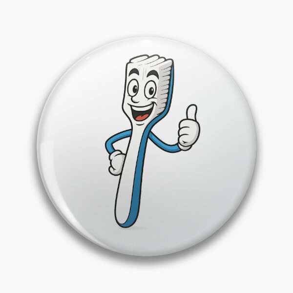 Item preview, Happy Toothbrush Character – Cute Transparent Sticker Design designed and sold by Byarasstudio.