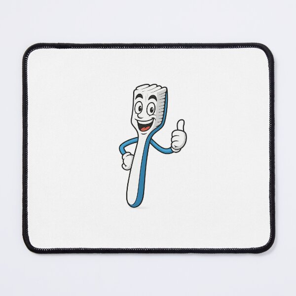 Item preview, Happy Toothbrush Character – Cute Transparent Sticker Design designed and sold by Byarasstudio.