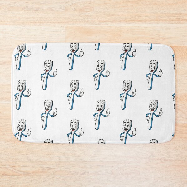 Item preview, Happy Toothbrush Character – Cute Transparent Sticker Design designed and sold by Byarasstudio.