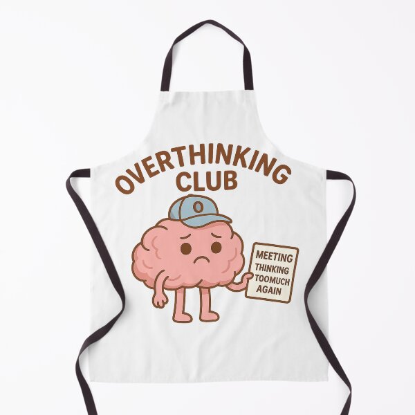 Item preview, Overthinking Club – Cute Brain designed and sold by VibeLab_Art.