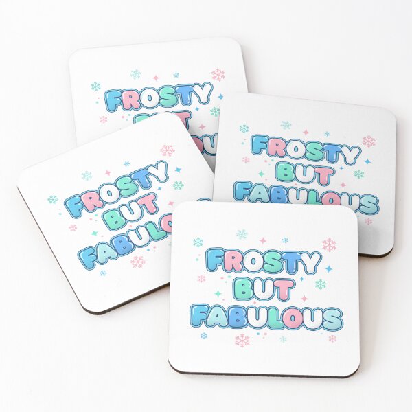 Item preview, Frosty But Fabulous Winter Aesthetic. Pastel Snowflake Cute Typography designed and sold by Aarvya Fashion Club ( A.F.C ).