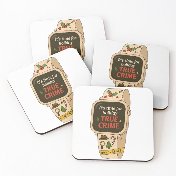 Item preview, Christmas bookish True Crime Watch designed and sold by BookishEve.