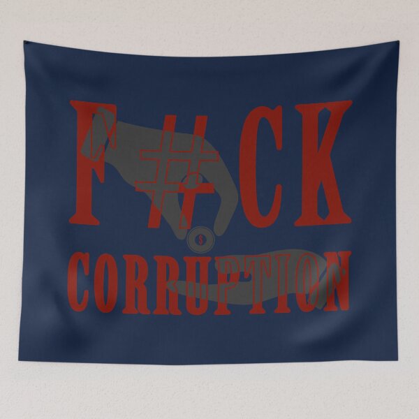 Item preview, Stop Corruption Political Reform Statement Art designed and sold by cabana.space.