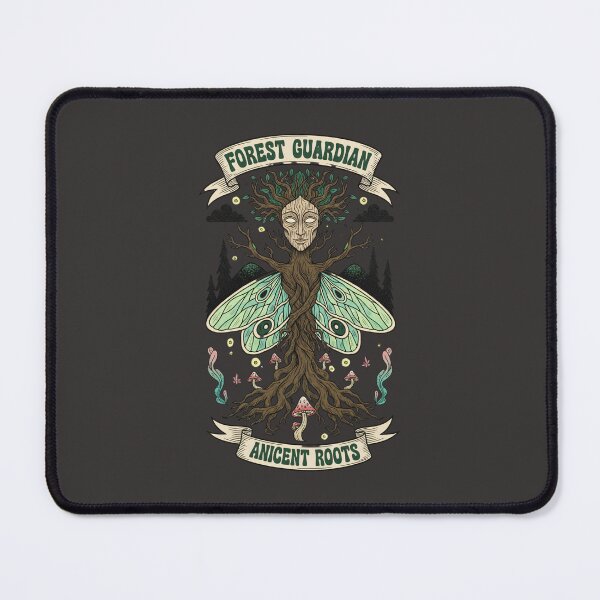 Item preview, Forest Guardian Ancient Roots - Mystical Moth Tree Spirit Art designed and sold by AwesomeBeyondLimits.