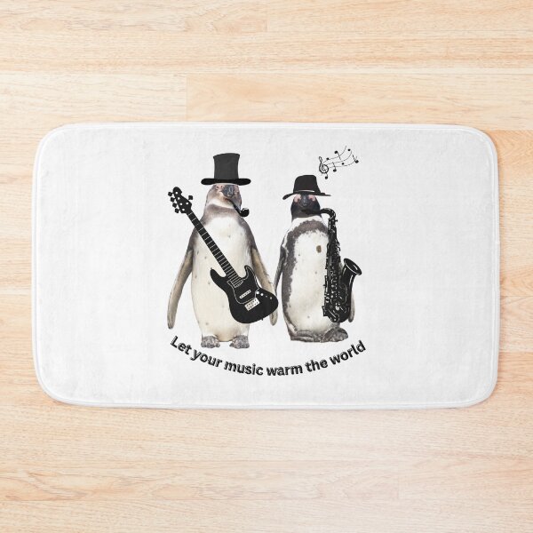 Item preview, Penguin Musician – Let your music warm the world designed and sold by Katja LebenFreude.