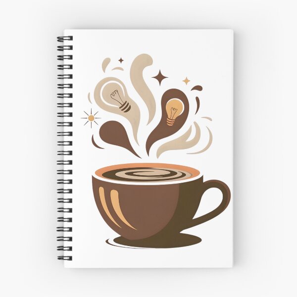 Item preview, Coffee & Focus – Creative Energy Vector Illustration designed and sold by MAEshopstore.