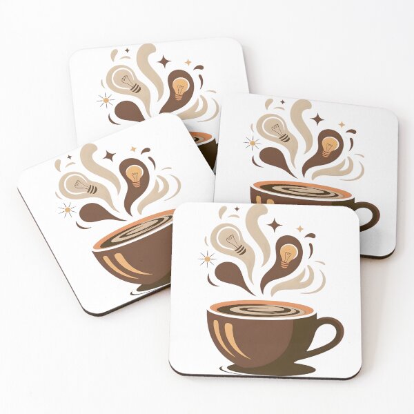 Item preview, Coffee & Focus – Creative Energy Vector Illustration designed and sold by MAEshopstore.
