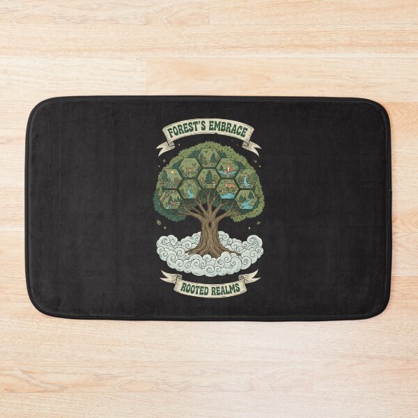 Item preview, Forest's Embrace Rooted Realms - Tree of Life Wildlife Ecosystem designed and sold by AwesomeBeyondLimits.