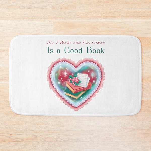 Item preview, Christmas heart with books and pink bow art designed and sold by olenapetol.